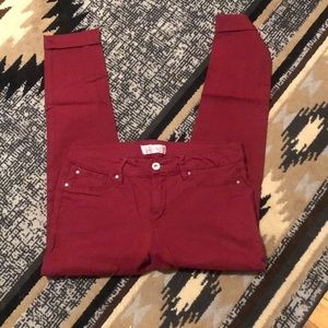 YMI Royalty For Me Cranberry Skinnies